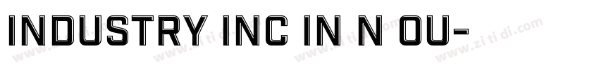 Industry Inc In N Ou字体转换